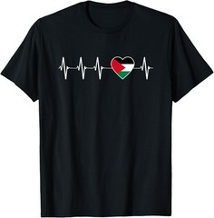 Palestinian Heartbeat – I Love Palestine Gift Unisex T-Shirt