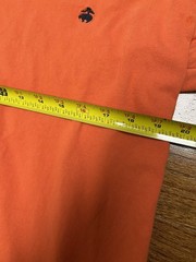 Brooks Brothers 346 Orange Cotton Knit Long Sleeve Crew Neck T-Shirt Men’s M