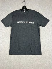 Men’s Next Level Apparel Gray Short Sleeve T-Shirt Size Medium – Design