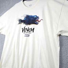 Marvel VENOM Shirt Mens XXL 2XL White Comics Casual Movie Classic Retro 90s NWT