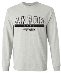 Akron Ohio State T-Shirt Long Sleeve Graphic Tees Unisex Apparel Design