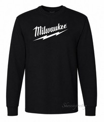 Milwaukee Tool Long-Sleeved Cotton T-Shirt, High-Quality Milwaukee Clothing.