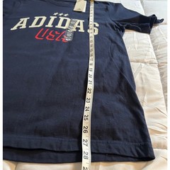 Adidas USA Graphic T-Shirt Mens Small Navy Blue Collegiate Logo Stars New NWT
