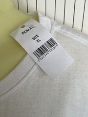 NWT Brisco Brands Men’s White Pickle T-shirt Tee XL