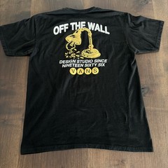 Off-The-Wall Vans Design Studio Since 1966 Black T-Shirt Size Large