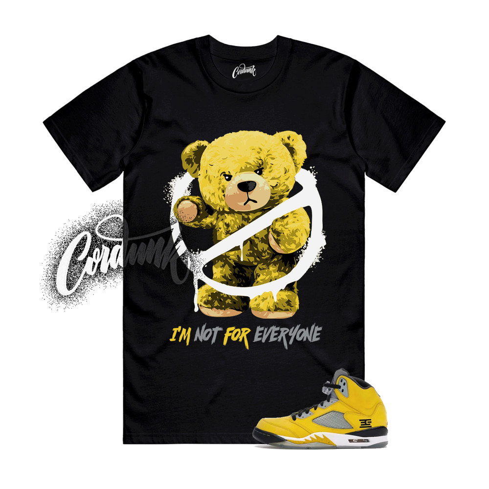 5 Tokyo Yellow Black White T Shirt Match NOT