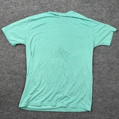 Array The Original Sports T-Shirt Men XXL Fits Large Teal Graphic Stained AS IS