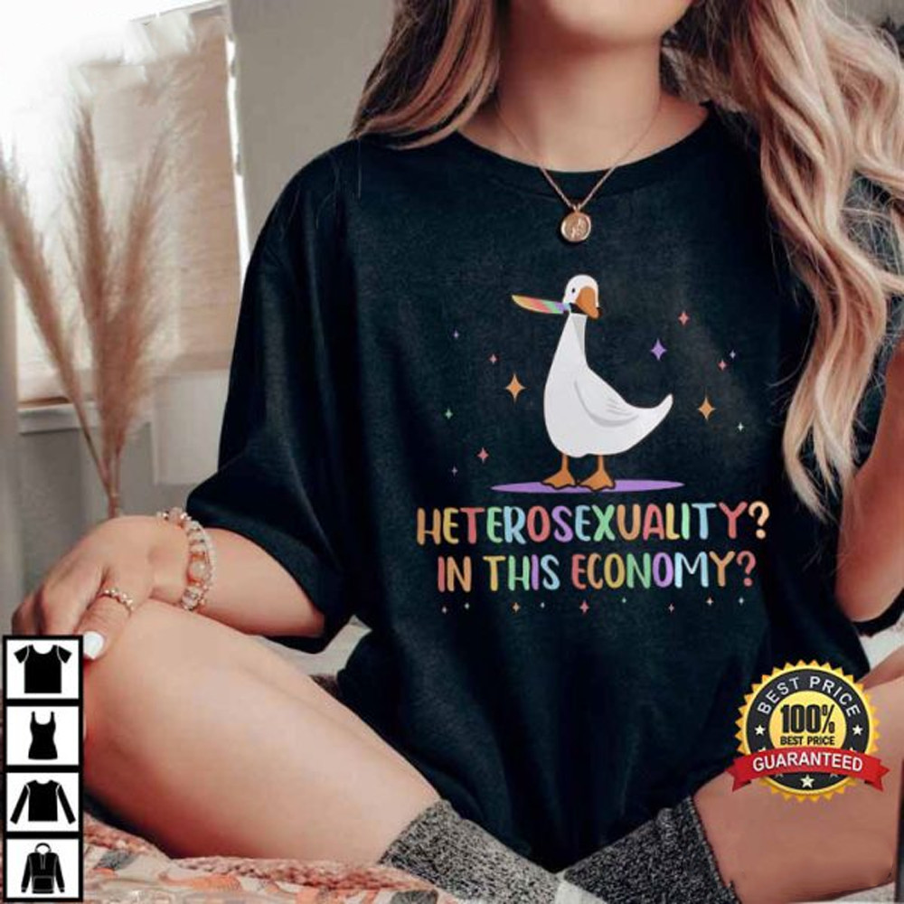 Funny LGBT Sarcastic Heterosexual Heavyweight Cotton Shirt Unisex S-5XL