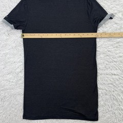 Ermenegildo Zegna Shirt Mens XS Black Striped Slim Stretch Micro Modal Jersey T