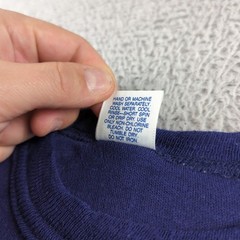 Vintage John Henry T Shirt Mens Small 34-36 Blue Polypropylene Blank Made USA