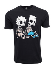 THE SIMPSONS SKULLY T SHIRT OFFICIAL ITEM