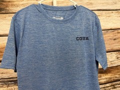 NWT Costa Del Mar Technical Insignia Sailfish T-Shirt in Royal Blue Medium