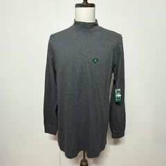 L.L. Bean Shirt Men Medium Tall Gray Long Sleeve Unshrinkable Mock Neck NEW