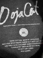 Doja Cat Men Shirt XL Black Graphic Print Lightning Band Tee