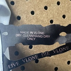 VLONE Snake T-Shirt Tee HUGE Script USA Made White Size XL Men EUC