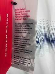 North Sails 36th America’s Cup Prada Shirt Mens M White NWT Sailing Tech Tee