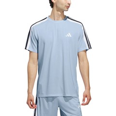 adidas Men’s 3-Stripes T-Shirt Moisture Wicking Performance Tee New S M L XL XXL