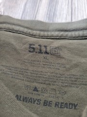 5.11 Tactical Gear Shirt Mens XL Green Flag Graphic Back Hit Comfort Work Wear