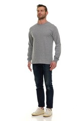 BILLIONHATS Mens Long Sleeve Colorful T-Shirts , Crew Neck Bulk Tees for Men