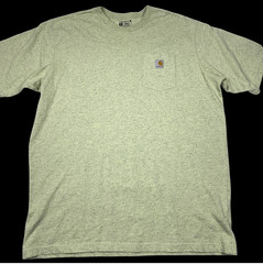 Carhartt Men’s Size 2XL Tall K87 Loose Fit Pocket Tee Lime Green Heather Nep