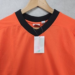 Undefeated Hockey Jersey Mens Large Orange Black Fight Strap Streetwear New