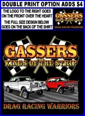 1965 1966 Old School Gasser Kings of the Street & Strip Drag Racing T-shirt 14