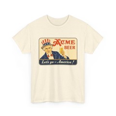 Acme Beer Uncle Sam Let’s Go America San Francisco CA Retro Breweriana T-Shirt