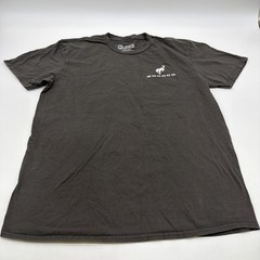 Jedco T-shirt Men L Dark Gray Graphic Print Logo Bronco 100% Cotton.#47697