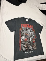 Warren Lotas Shirt Men M Black Boss Of The Windy City Al Capone Skeleton Graphic