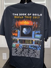 Official Iron Maiden 2Xl 2017 Book Of Souls Black Tour T-Shirt New