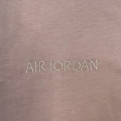 NEW Nike Jordan Wordmark 85 Embroidered Pink Tan T-shirt Mens Size XL