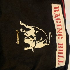 Ringspun AllStars Raging Bull Long Sleeve Shirt Mens Small Black w/Red Trim NWOT