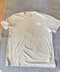 The North Face Men’s Cotton Knit Graphic Logo Crewneck T-Shirt White Size L