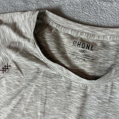 Rhone Shirt Mens XXL Brown Stretch Lightweight Gym Training Crew Neck