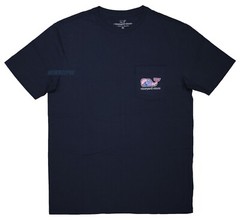 NWT Vineyard Vines Men SS Whale Pocket Crew T-Shirt Tee “SENDFISH & LEAVES WHL”