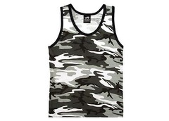 URBAN CAMO WHITE CAMO GRAY BLACK WHITE ROTHCO MENS ADULT TANK TOPS ARMY S To 2X