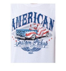 Way To Celebrate Men’s White American Custom Pickup Graphic Muscle Tank Top