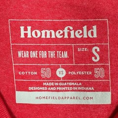Ohio State Buckeyes Homefield T-Shirt Mens Small Red Brutus The Buckeye Crewneck