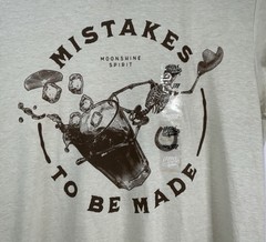 NWT Brad Paisley Moon Shine Spirit Mistakes To Be Made Rodeo T-shirt Tan Medium