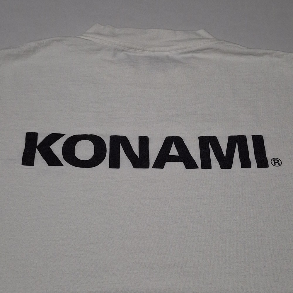 E3 1999 KONAMI Promo T-Shirt Made To Be Played White XL Rare PlayStation PSX Era