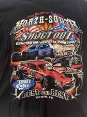 Vintage 2007 North South Shootout Racing T Shirt Men L Concord NC Anvil