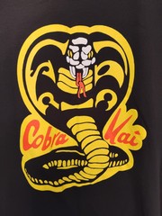 Bioworld Sony Cobra Kai Mens 2XL 50-52 Black Tshirt Short Sleeve