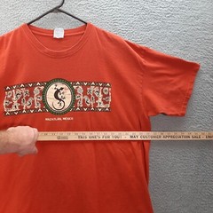 Mexico Shirt Adult 2XL XXL Orange Mazatlan Gecko Lizard Iguana Aztec Southwest