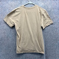 The North Face Shirt Mens Medium Khaki Crewneck Bulls Tan Beige Cotton Print
