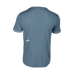 diadora Tennis Crew Neck Short Sleeve Athletic T-Shirt Mens Blue Casual Tops 180