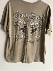 vintage T-shirt 2010 myrtle beach South Carolina size X-Large skull motorcycle