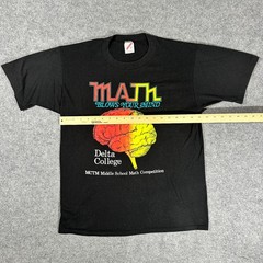 Vintage “Math Blows Your Mind” Delta College Math Competition Shirt – Size Large