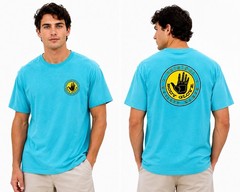 Body Glove Original Wetsuit Maker Men’s Graphic T Shirt XXL Aqua Blue Surf Beach