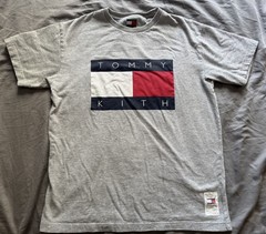 Kith x Tommy Hilfiger Flag Logo Tee Grey Heather – Size Medium