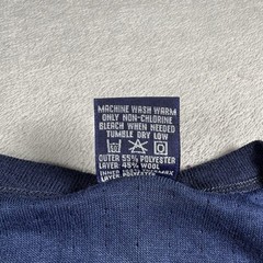 Duofold Men’s L Blue Wool Two Layer Base Hike Merino Outdoors Trekk Prep #6A
